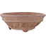 Ronde ongeglazuurde bonsaipot van Sensyu - 185 x 185 x 67 mm