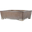 Rectangular unglazed bonsai pot by Syu-zan - 345 x 292 x 112 mm