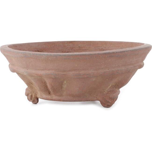 Vaso bonsai rotondo non smaltato di Sensyu - 185 x 185 x 67 mm