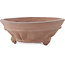 Ronde ongeglazuurde bonsaipot van Sensyu - 185 x 185 x 67 mm