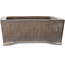 Maceta rectangular sin esmaltar para bonsái de Syu-zan - 345 x 292 x 112 mm
