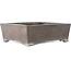 Maceta rectangular sin esmaltar para bonsái de Syu-zan - 345 x 292 x 112 mm