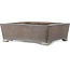 Maceta rectangular sin esmaltar para bonsái de Syu-zan - 345 x 292 x 112 mm