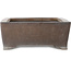 Rectangular unglazed bonsai pot by Syu-zan - 345 x 292 x 112 mm