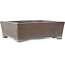 Maceta rectangular sin esmaltar para bonsái de Syu-zan - 345 x 292 x 112 mm