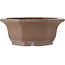 Pot à bonsaï octogonal non émaillé - 307 x 307 x 125 mm