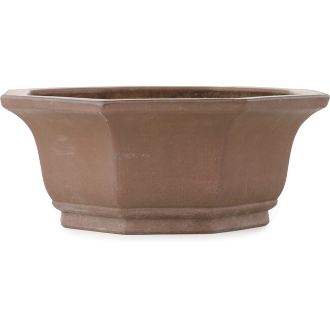 Octagonal unglazed bonsai pot - 307 x 307 x 125 mm