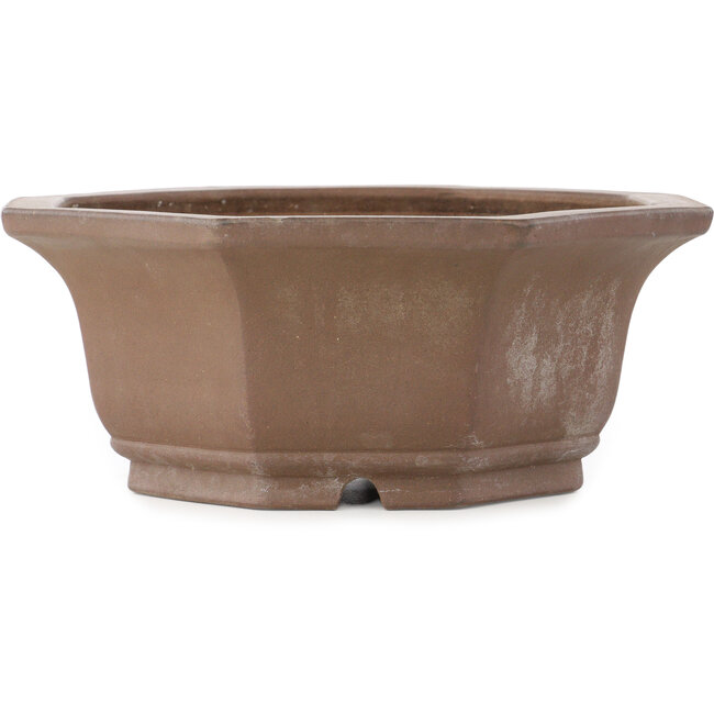 Octagonal unglazed bonsai pot - 307 x 307 x 125 mm