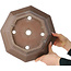Maceta octogonal para bonsái sin esmaltar - 307 x 307 x 125 mm
