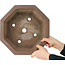 Pot à bonsaï octogonal non émaillé - 307 x 307 x 125 mm