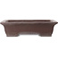 Maceta rectangular sin esmaltar para bonsái de Yamaaki - 495 x 382 x 115 mm