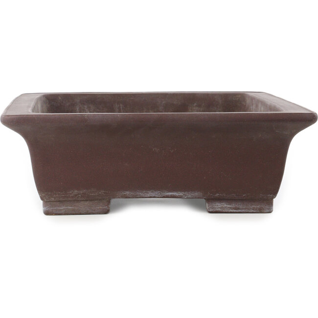 Vaso bonsai rettangolare non smaltato di Yamaaki - 495 x 382 x 115 mm