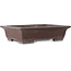 Maceta rectangular sin esmaltar para bonsái de Yamaaki - 495 x 382 x 115 mm