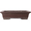 Maceta rectangular sin esmaltar para bonsái de Yamaaki - 495 x 382 x 115 mm