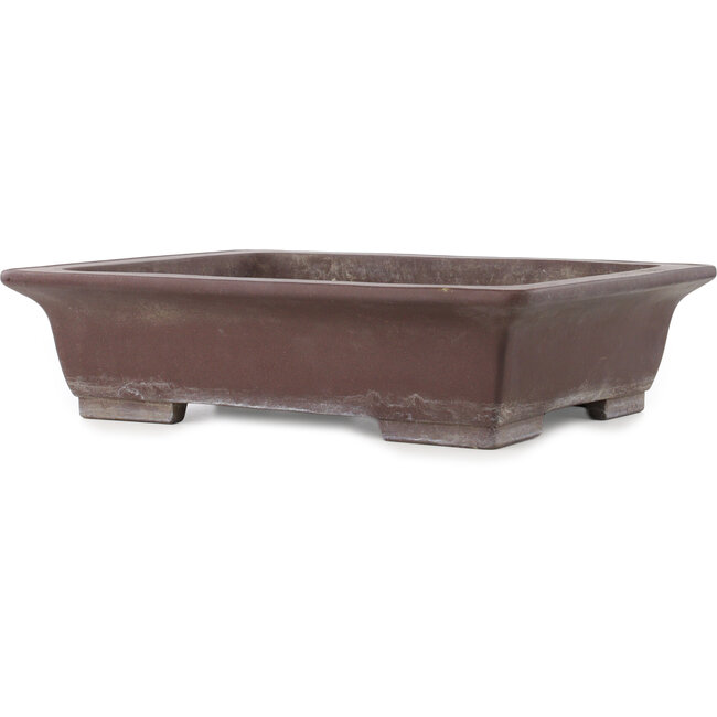 Pot à bonsaï rectangulaire non émaillé de Yamaaki - 495 x 382 x 115 mm