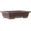 Maceta rectangular sin esmaltar para bonsái de Yamaaki - 495 x 382 x 115 mm