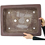 Maceta rectangular sin esmaltar para bonsái de Yamaaki - 495 x 382 x 115 mm