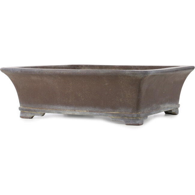 Rechteckiger unglasierter Bonsai-Topf von Gyouzan - 450 x 390 x 130 mm