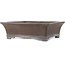Rectangular unglazed bonsai pot by Gyouzan - 450 x 390 x 130 mm