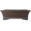 Rectangular unglazed bonsai pot by Gyouzan - 450 x 390 x 130 mm
