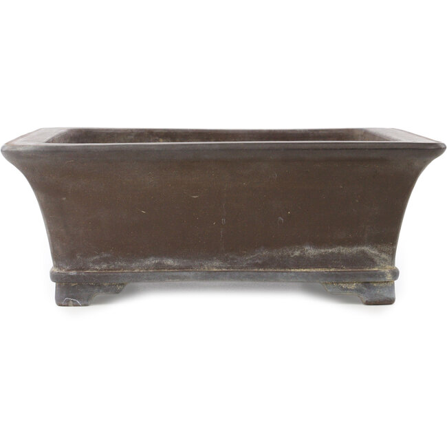 Pot à bonsaï rectangulaire non émaillé de Gyouzan - 450 x 390 x 130 mm