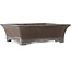 Rectangular unglazed bonsai pot by Gyouzan - 450 x 390 x 130 mm