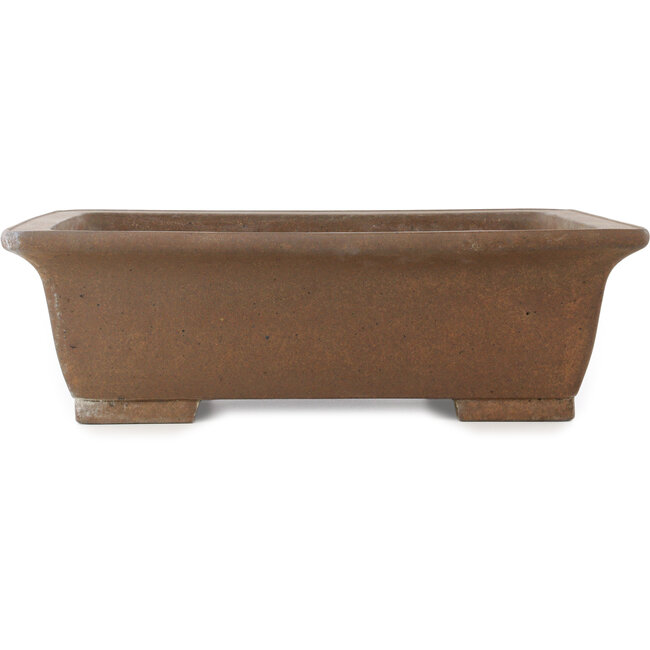 Maceta rectangular sin esmaltar para bonsái de Yamaaki Koshosen (primera generación) - 495 x 415 x 145 mm