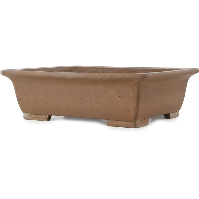 Maceta rectangular sin esmaltar para bonsái de Yamaaki Koshosen (primera generación) - 495 x 415 x 145 mm