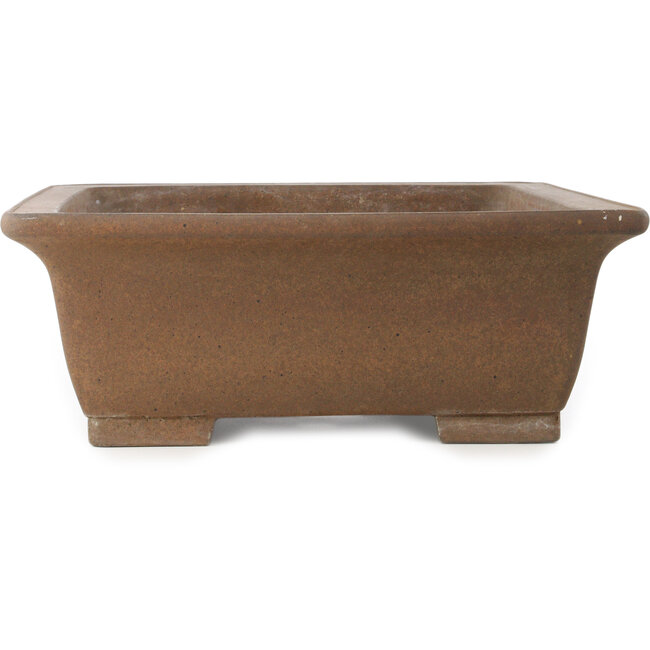 Maceta rectangular sin esmaltar para bonsái de Yamaaki Koshosen (primera generación) - 495 x 415 x 145 mm