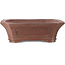 Rectangular unglazed bonsai pot by Sensyu - 505 x 410 x 130 mm