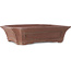 Rectangular unglazed bonsai pot by Sensyu - 505 x 410 x 130 mm
