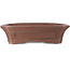 Rectangular unglazed bonsai pot by Sensyu - 505 x 410 x 130 mm