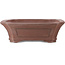 Rectangular unglazed bonsai pot by Sensyu - 505 x 410 x 130 mm