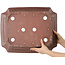 Pot à bonsaï rectangulaire non émaillé de Sensyu - 505 x 410 x 130 mm