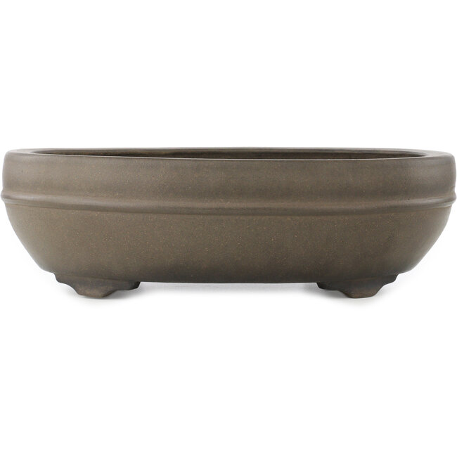 Pot à bonsaï ovale non émaillé de Kowatari - 355 x 255 x 110 mm