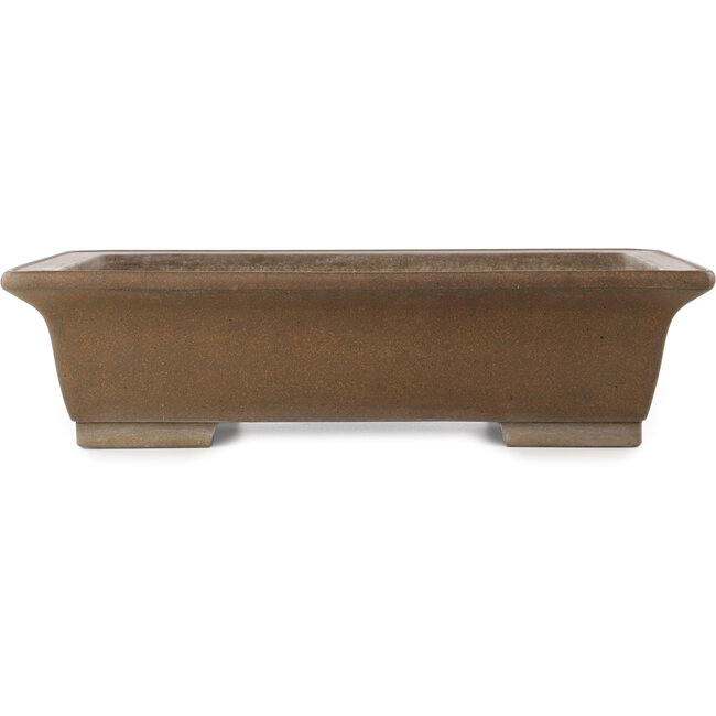 Rectangular unglazed bonsai pot by Yamaaki Koshosen (first generation) - 515 x 400 x 133 mm