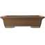Rectangular unglazed bonsai pot by Yamaaki Koshosen (first generation) - 515 x 400 x 133 mm