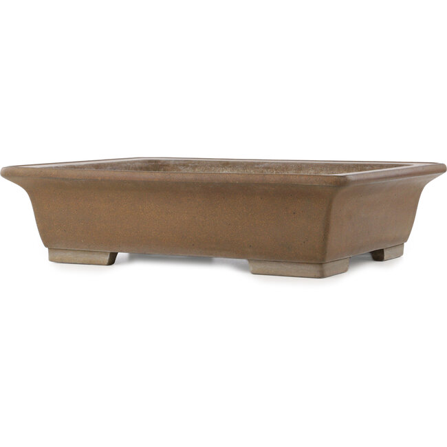 Pot à bonsaï rectangulaire non émaillé de Yamaaki Koshosen (première génération) - 515 x 400 x 133 mm