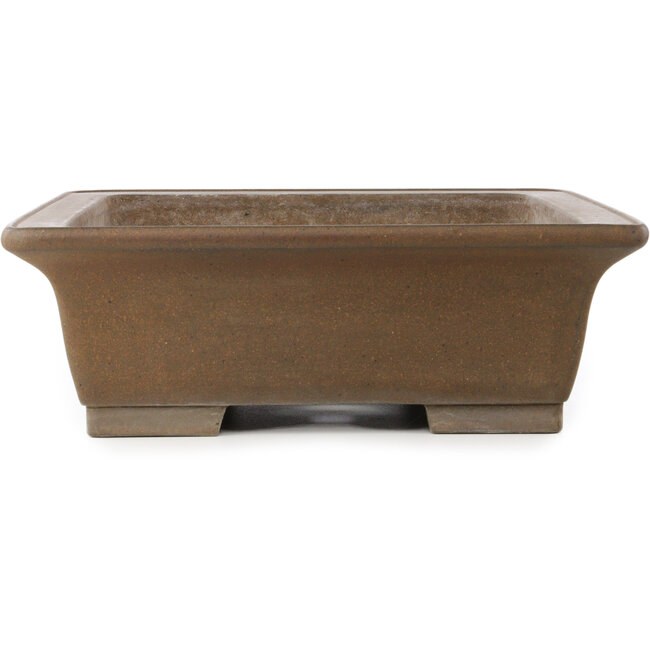 Rectangular unglazed bonsai pot by Yamaaki Koshosen (first generation) - 515 x 400 x 133 mm