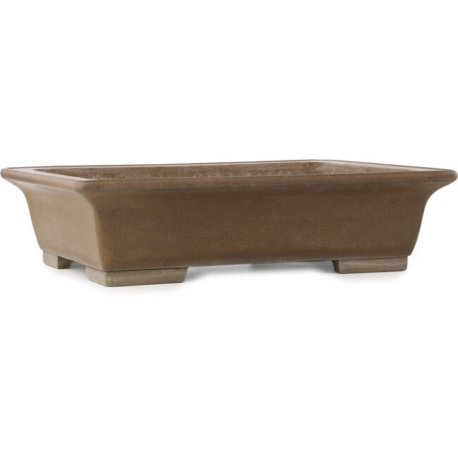 Vaso bonsai rettangolare non smaltato di Yamaaki Koshosen (prima generazione) - 515 x 400 x 133 mm