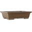 Rectangular unglazed bonsai pot by Yamaaki Koshosen (first generation) - 515 x 400 x 133 mm