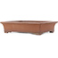 Rectangular unglazed bonsai pot by Gyouzan - 557 x 435 x 127 mm