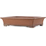 Rectangular unglazed bonsai pot by Gyouzan - 557 x 435 x 127 mm