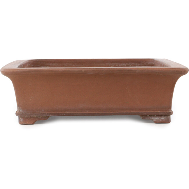 Vaso bonsai rettangolare non smaltato di Gyouzan - 557 x 435 x 127 mm
