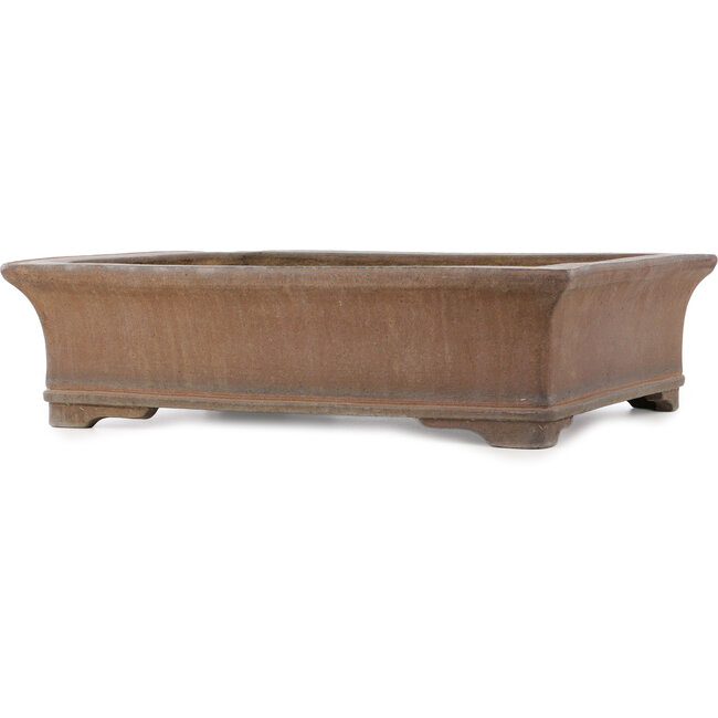 Vaso bonsai rettangolare non smaltato di Syu-zan - 530 x 463 x 145 mm