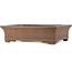 Rectangular unglazed bonsai pot by Syu-zan - 530 x 463 x 145 mm