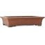 Rectangular unglazed bonsai pot by Gyouzan - 557 x 435 x 127 mm