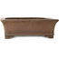 Maceta rectangular sin esmaltar para bonsái de Syu-zan - 530 x 463 x 145 mm