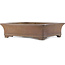 Rectangular unglazed bonsai pot by Syu-zan - 530 x 463 x 145 mm