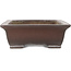 Maceta rectangular sin esmaltar para bonsái de Yamaaki - 467 x 362 x 125 mm